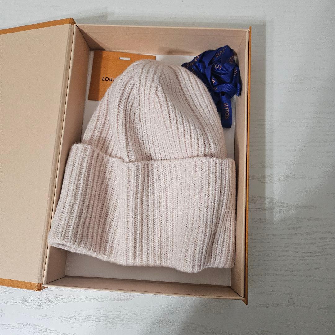 ルイヴィトン　ビーニー・LV ヘッドライン　ピンク　 M79452　ニット帽