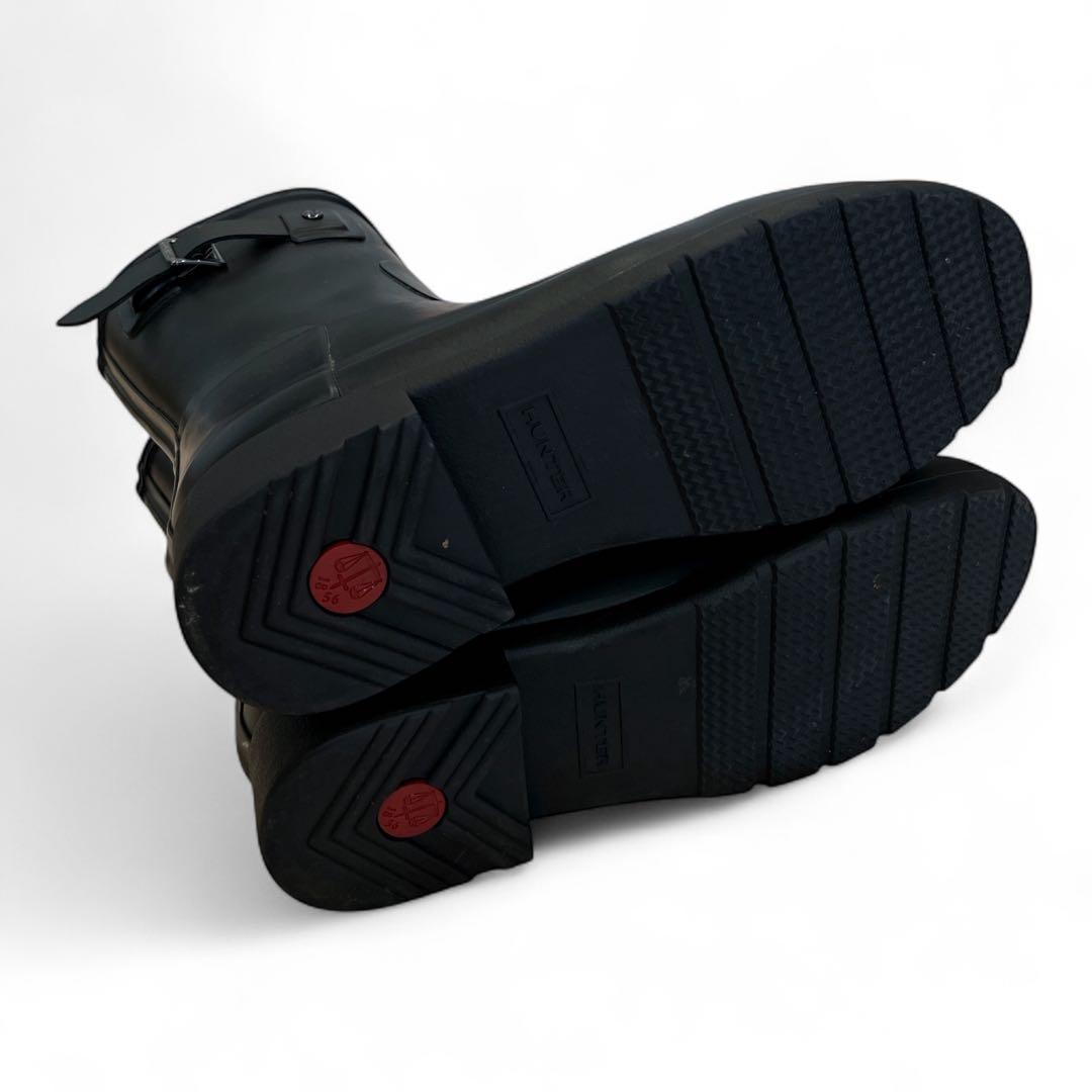 美品　ハンター　レディース　レインシューズ　ブラック　スリム　23.5㎝