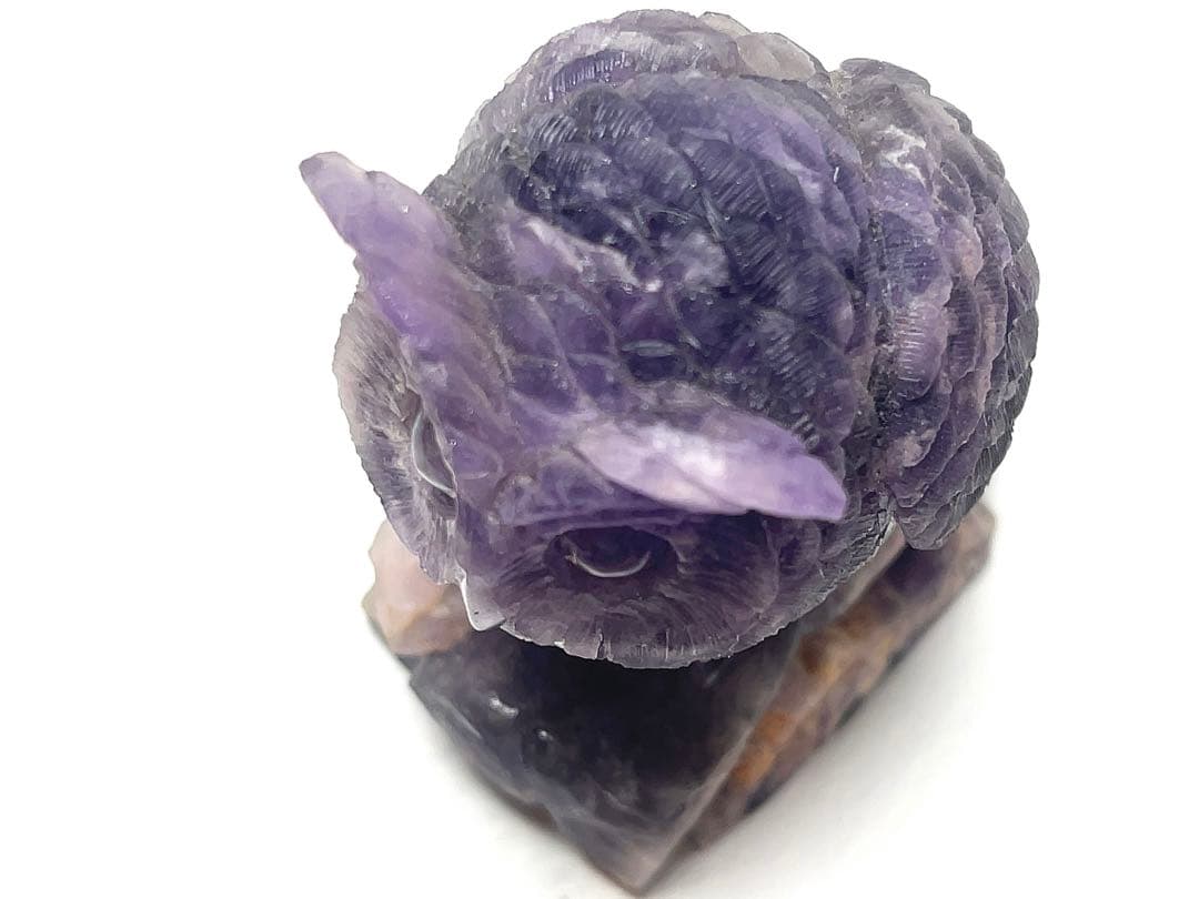 アメジスト フクロウ ふくろう彫刻 梟 置物 オブジェ