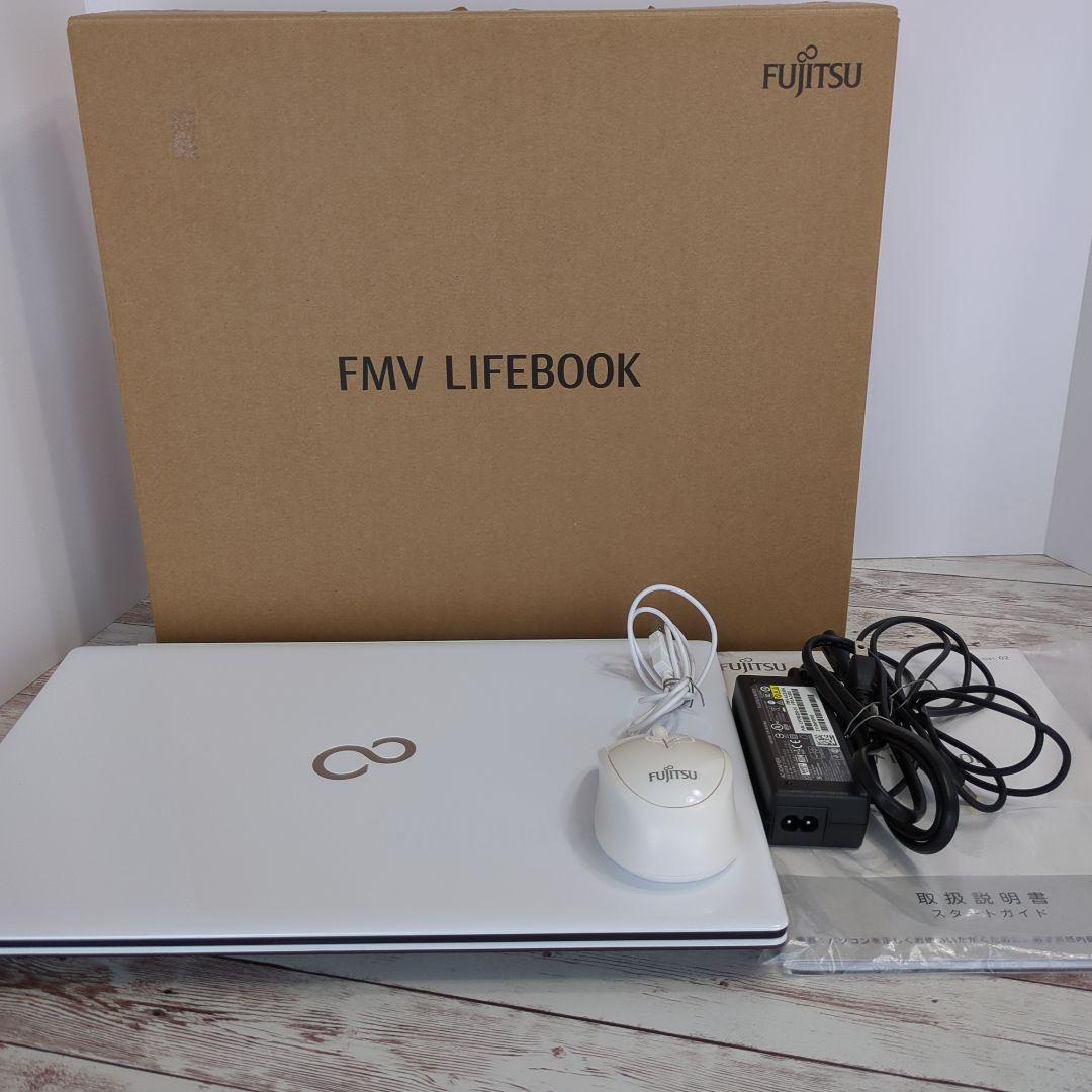 【美品】2021 富士通 FMVA LIFEBOOK ホワイト AH42/E1