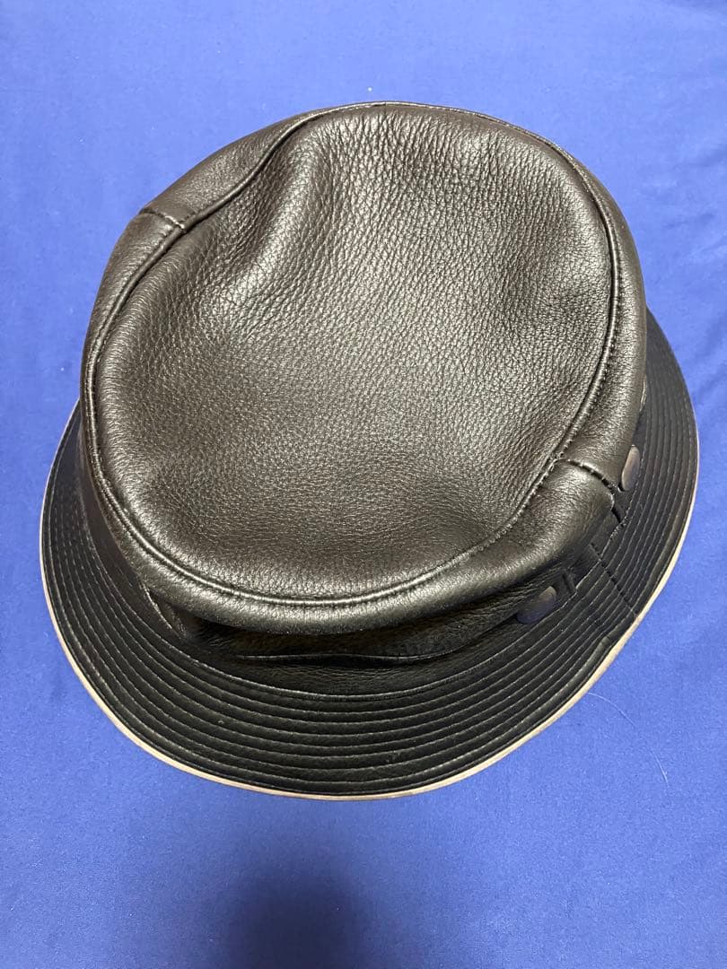 HERMES エルメス レザーハット57 バケットハット