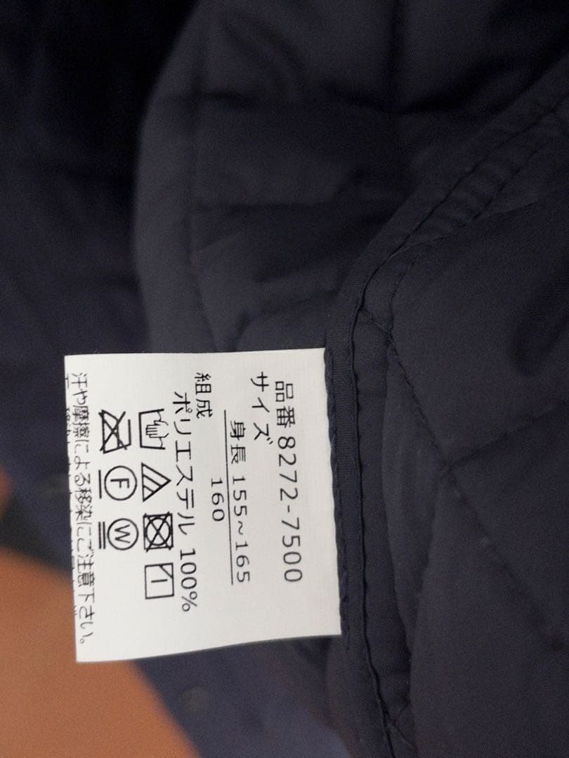 chopinショパン フード付きキルティングコート 中学受験 160cm