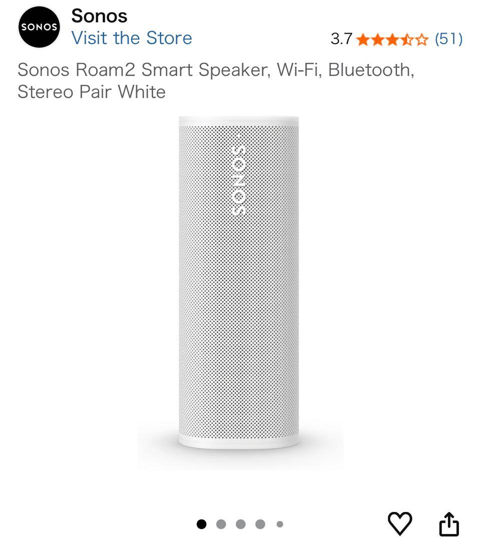 Sonos Roam2 スマートスピーカー ホワイト
