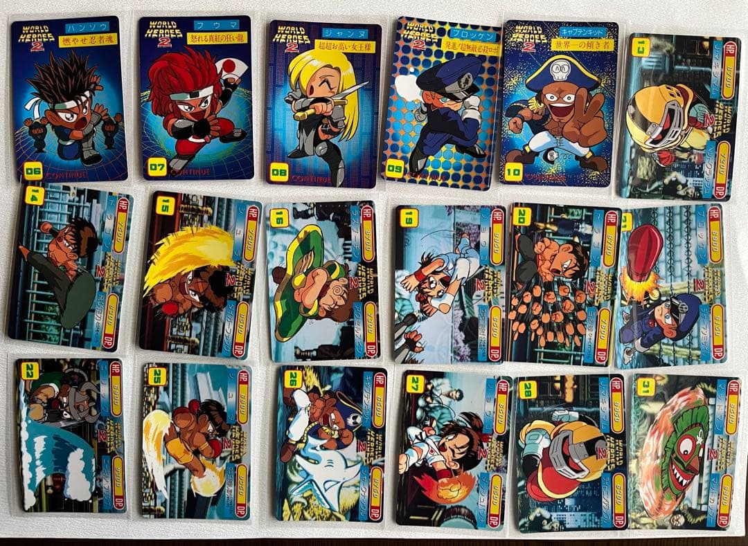 侍魂 ワールドヒーローズ2 龍虎の拳 ファイヤースープレックス トレカ105枚