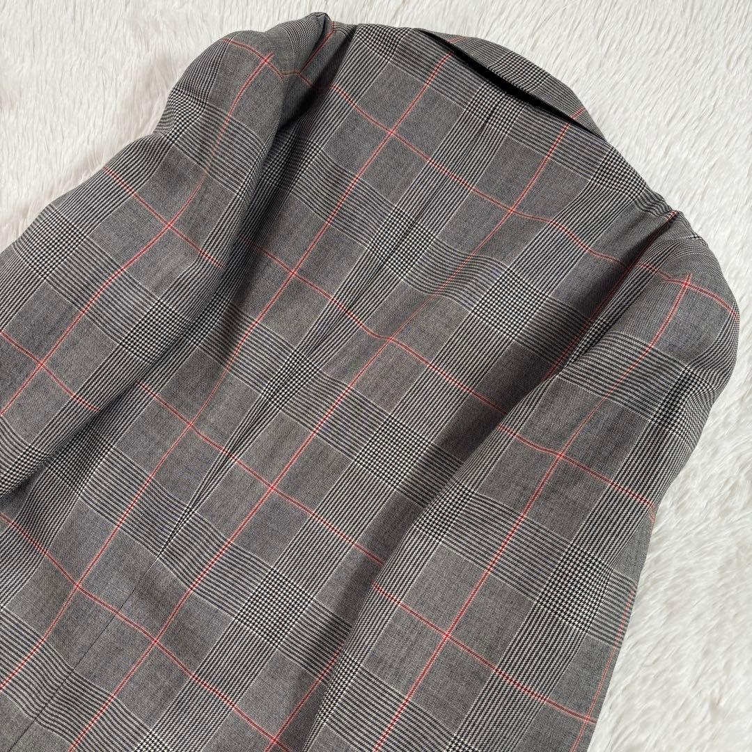 極美品 ポールスミス テーラード 英国生使用 グレンチェック 総裏 花柄 LL