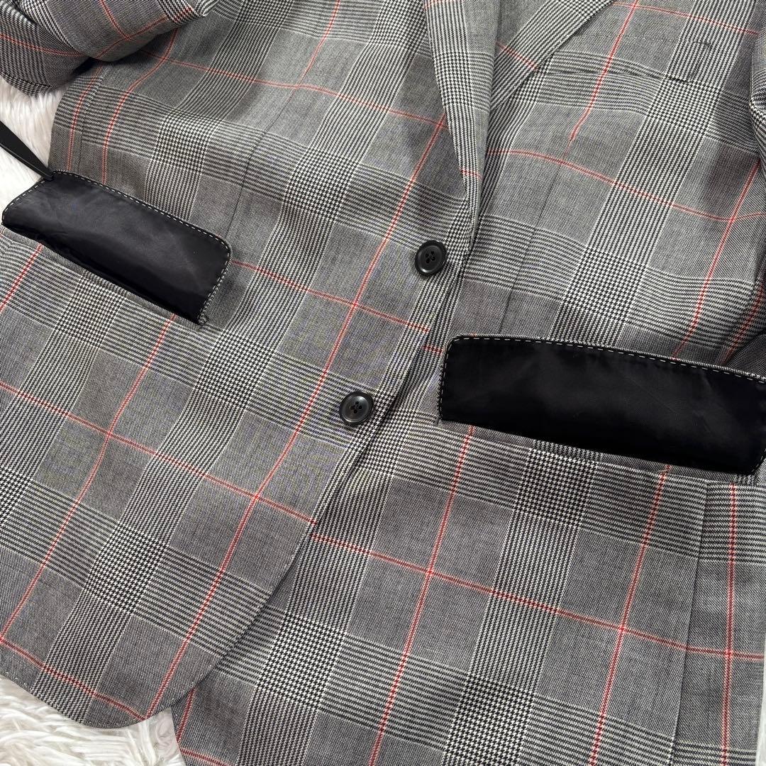 極美品 ポールスミス テーラード 英国生使用 グレンチェック 総裏 花柄 LL