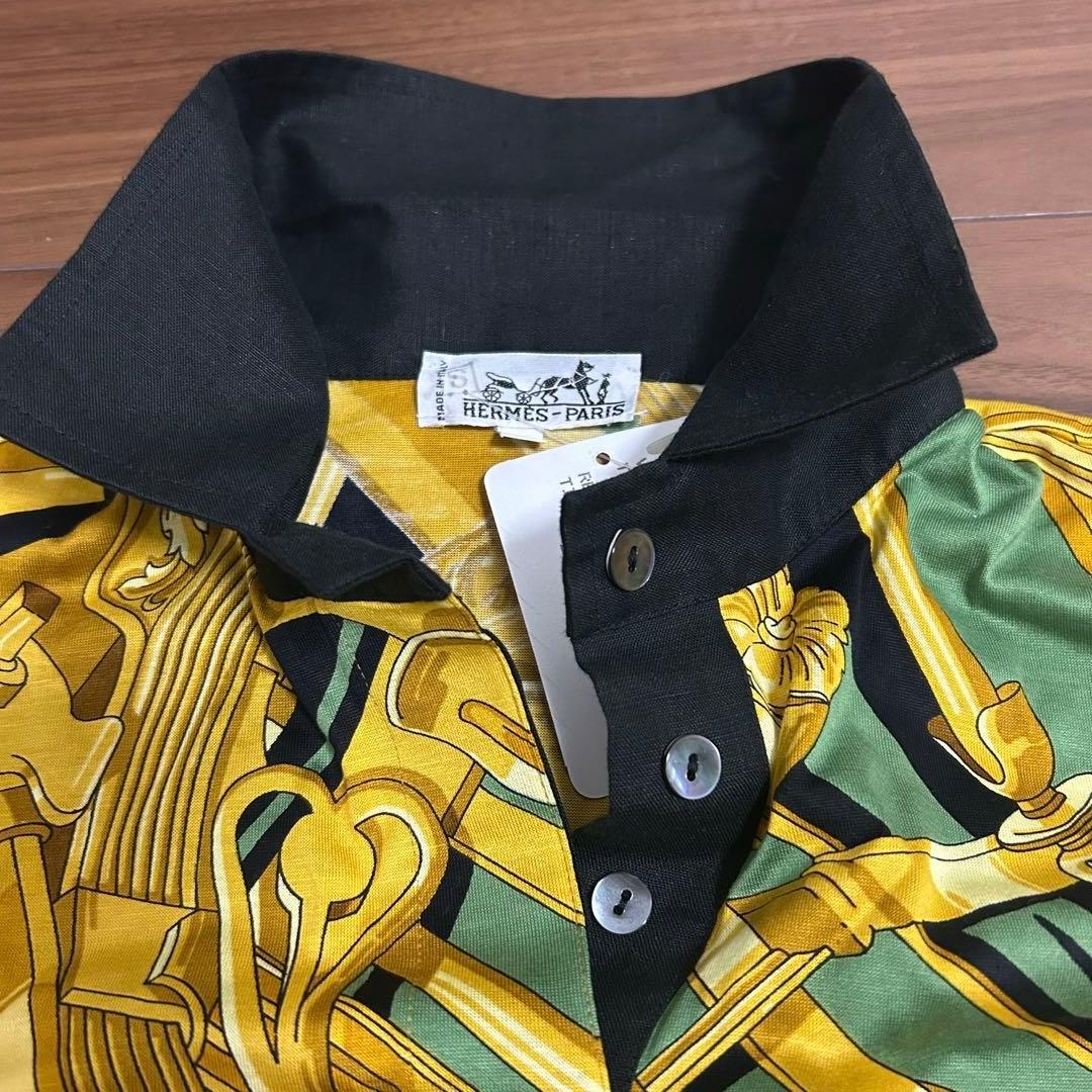 【新品・未使用】エルメス　ポロシャツ　S表記(M)綿100% 長期保管品