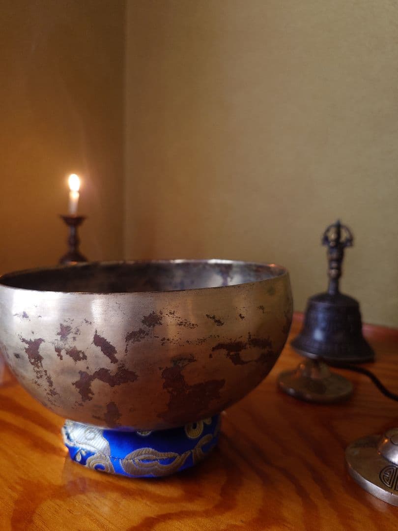 【marmeloページ】本物のシンギングボウルが欲しい方に　薄型　マンダラ