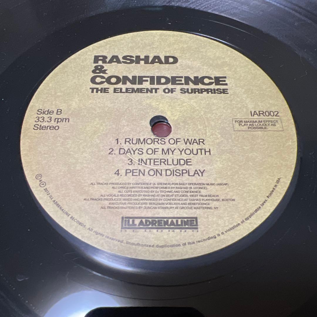 洋楽 Rashad & Confidence Element of Surprise