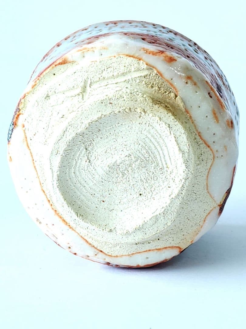 人間国宝　加藤卓男　鼠志野 酒杯 共箱 酒器 ぐい呑み