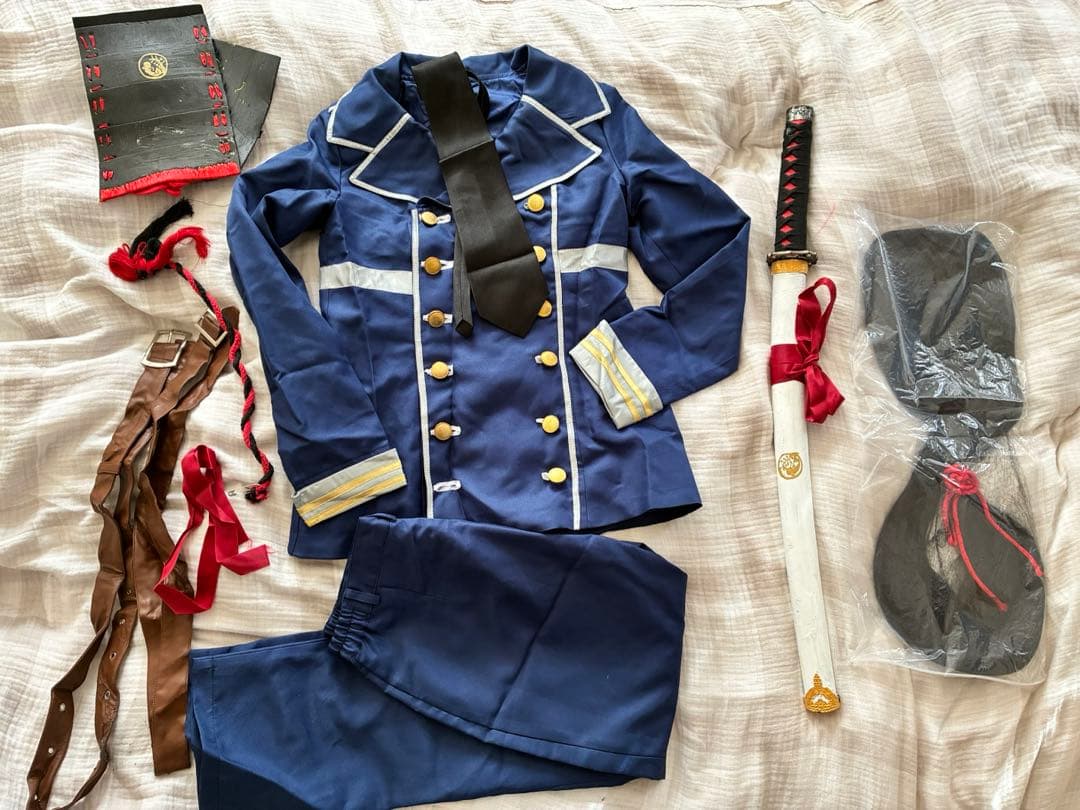 刀剣乱舞 鯰尾藤四郎　模造刀　ウィッグ　コスプレ衣装 フルセット