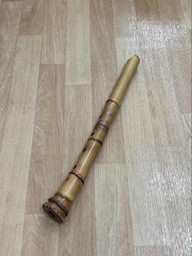 尺八　精華銘　1尺6寸　銀三線