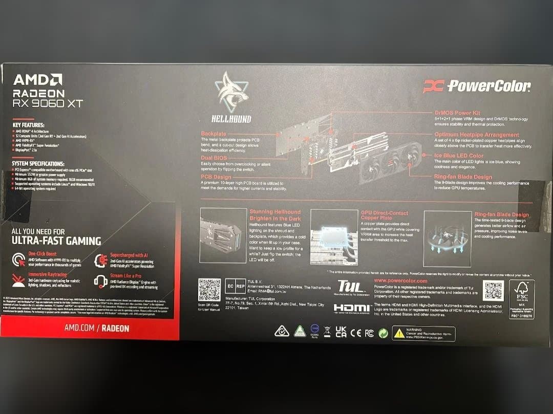 新品　PowerColor AMD Radeon RX 9060XT 16GB②