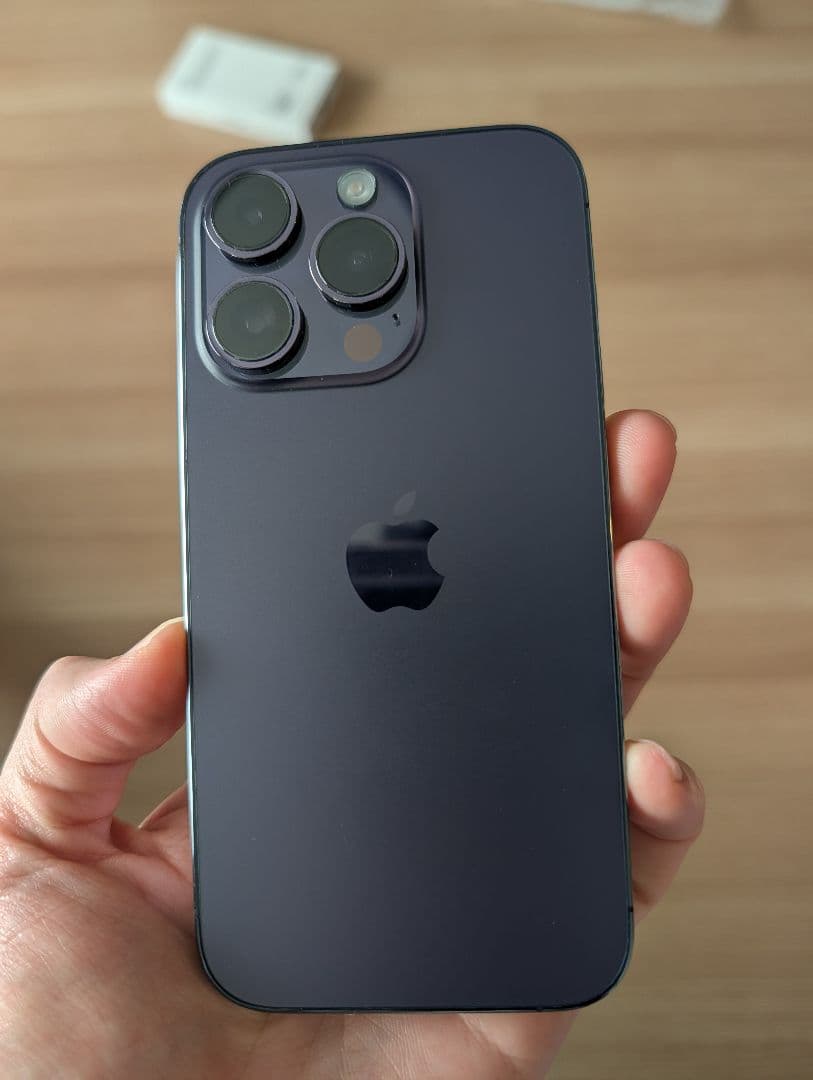 【美品】iPhone14pro　256gb ディープパープル　simフリー