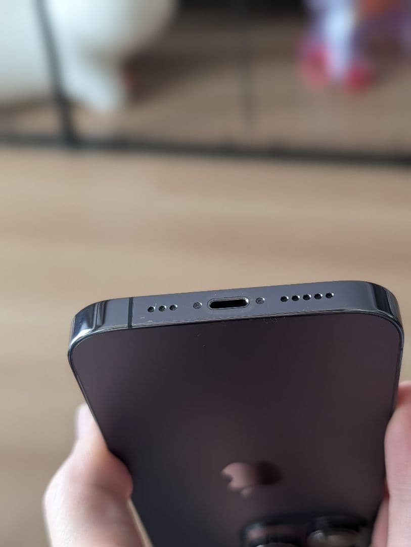 【美品】iPhone14pro　256gb ディープパープル　simフリー