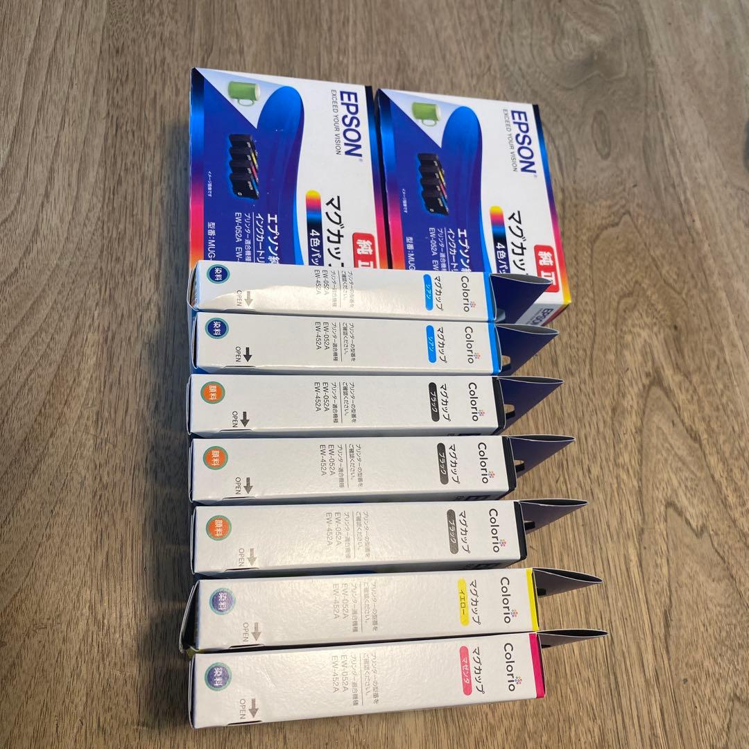 EPSON インクカートリッジ 4色パック2個　単色7個　新品