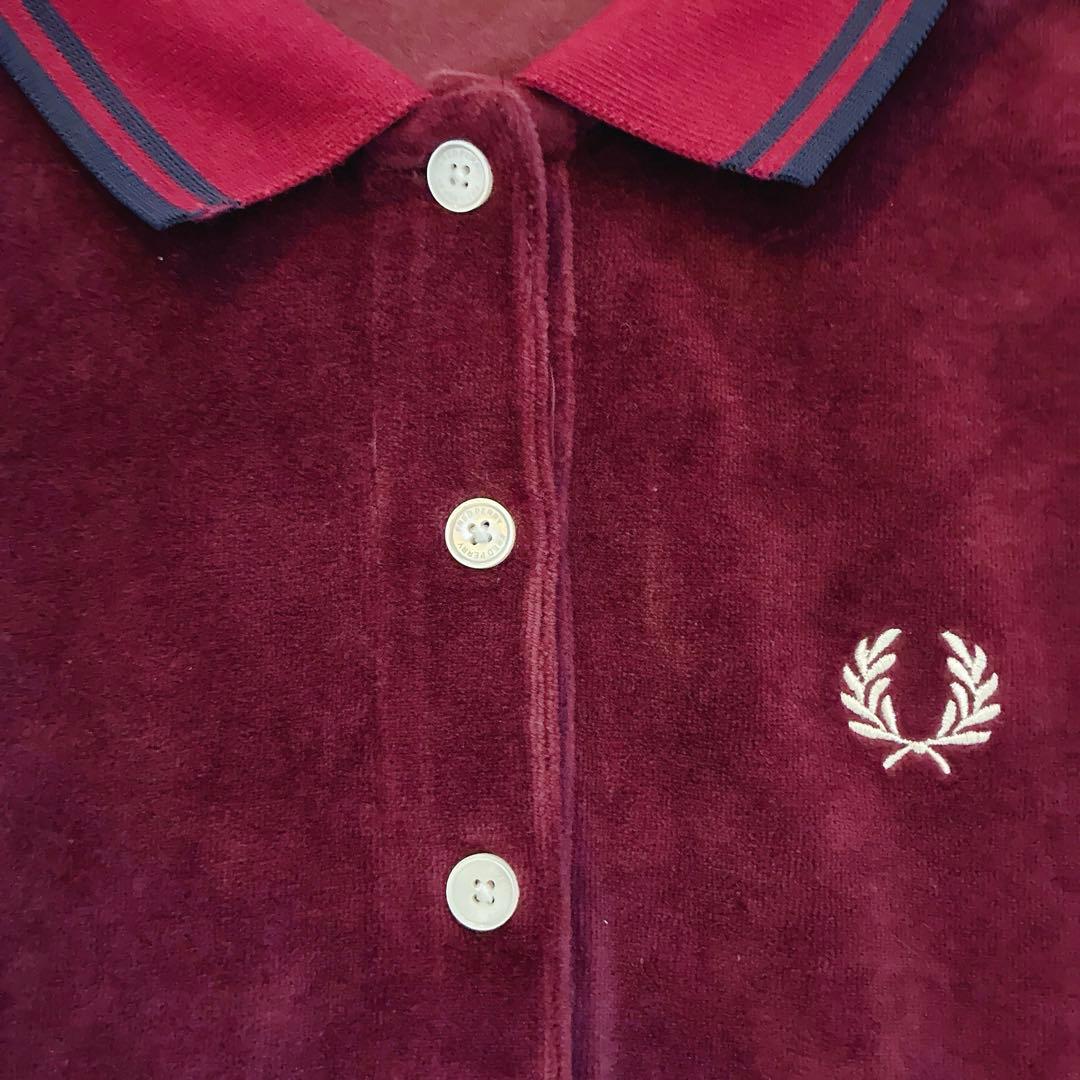 完売品✨️FRED PERRY ロングスリーブポロシャツ ベロア フレッドペリー