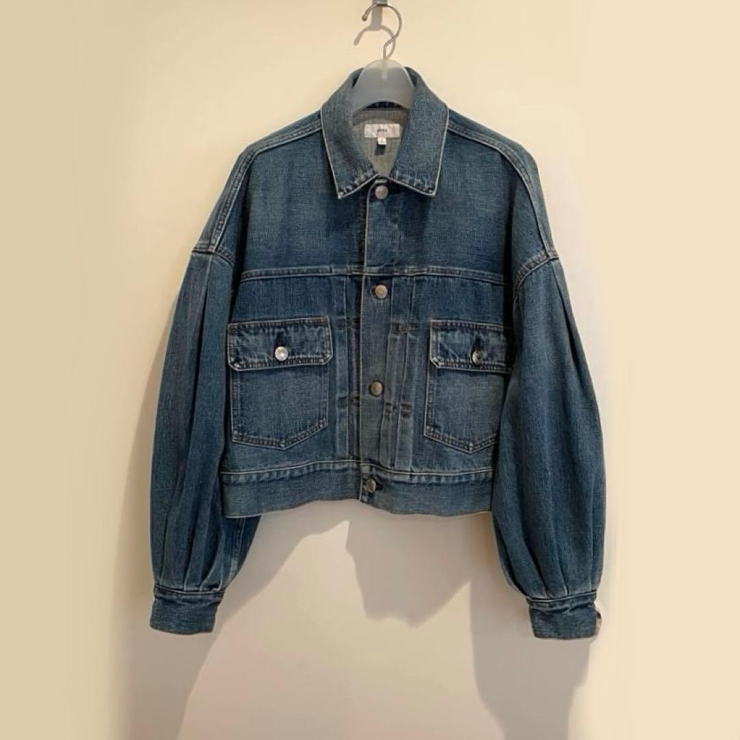 美品 HYKE ハイク デニムジャケット Gジャン バルーンスリーブ サイズ1