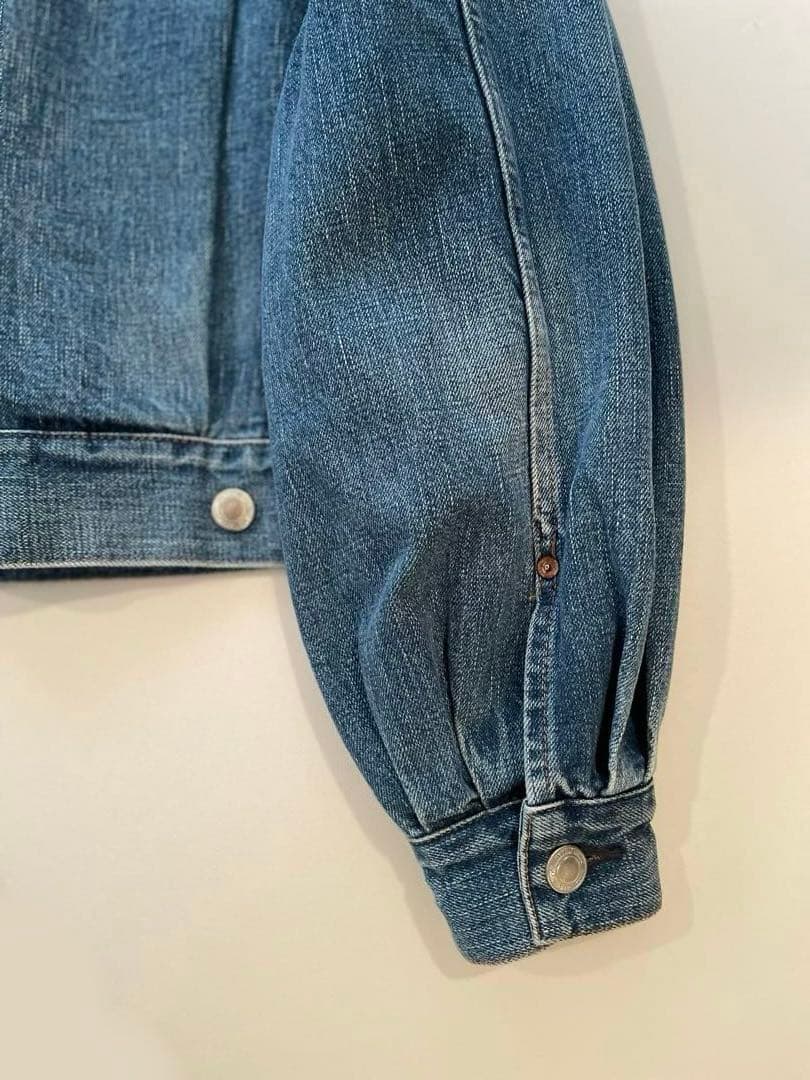 美品 HYKE ハイク デニムジャケット Gジャン バルーンスリーブ サイズ1