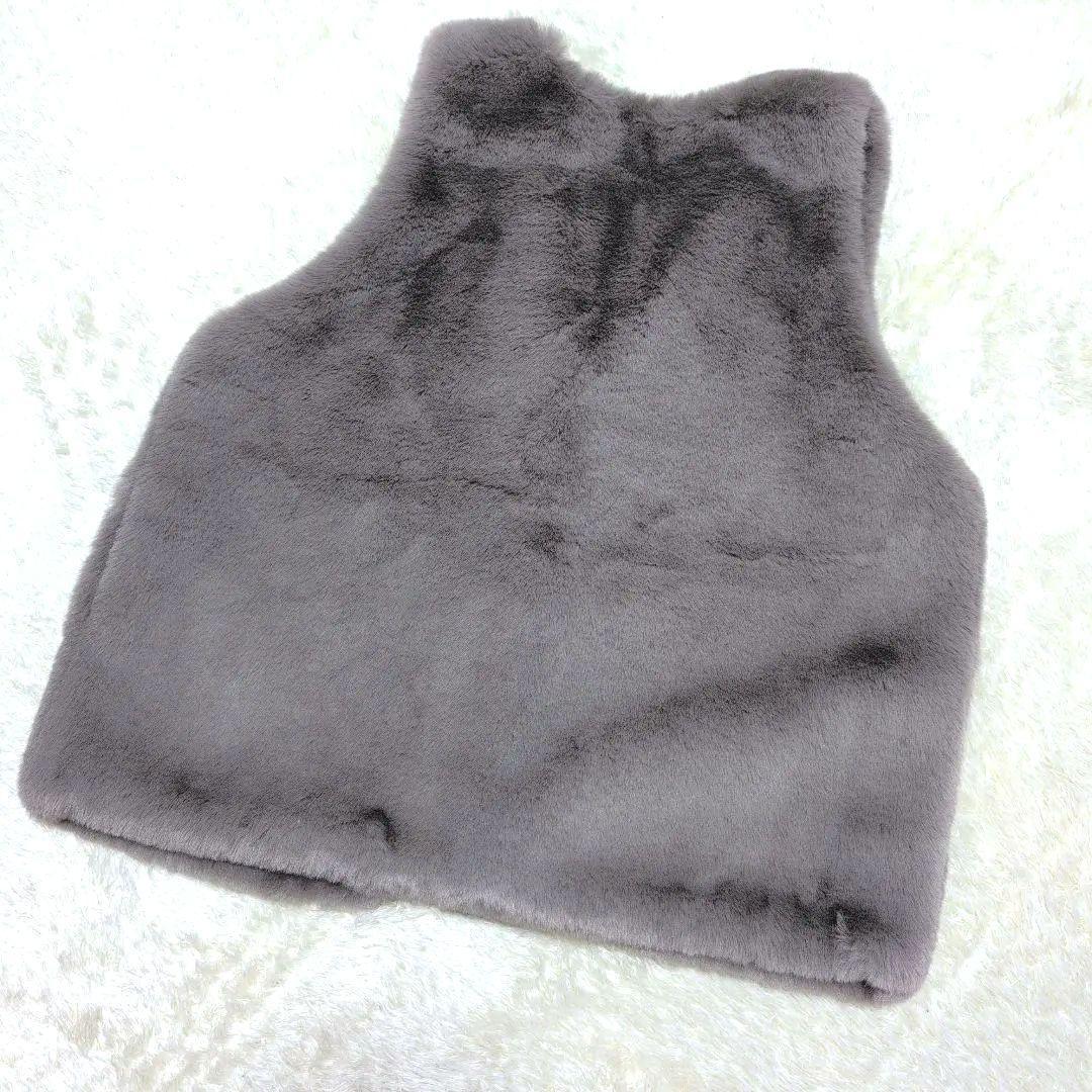 【新品☆未使用】AnneCoquineアンコキーヌ ふわふわファーベスト　3L