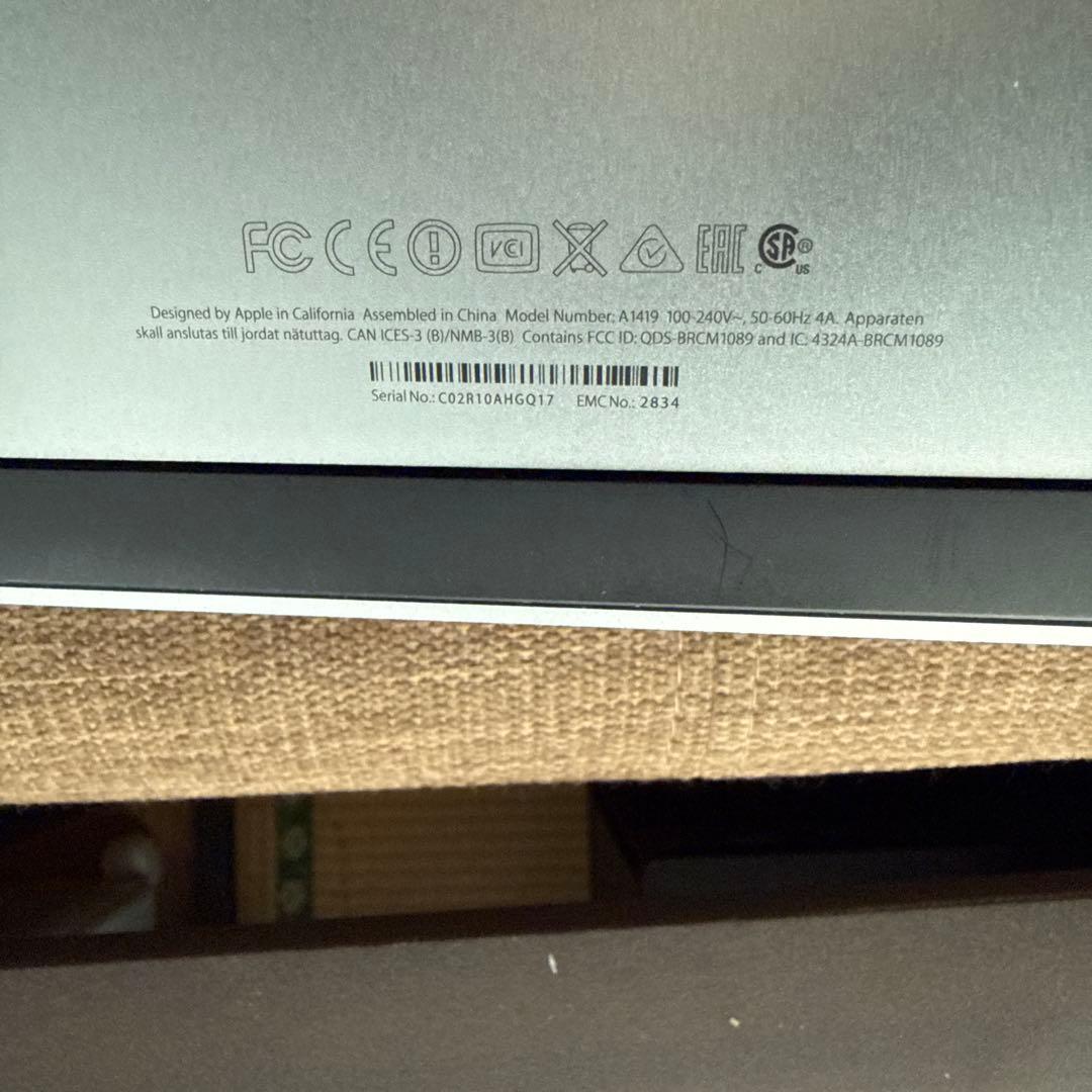 Apple iMac 大画面ディスプレイジャンク扱い