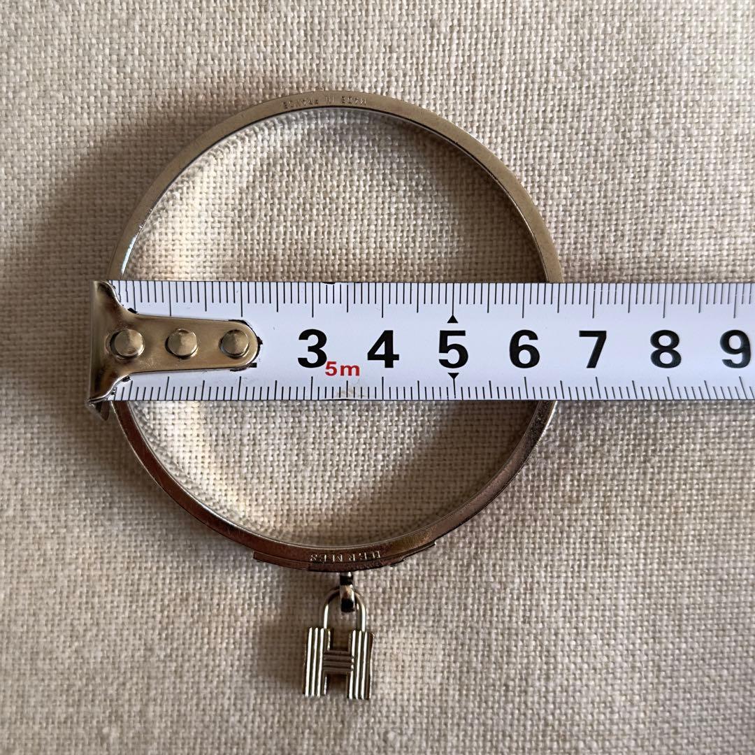 最終値下げ【HERMES】 ヴィンテージ カデナバングル Hロゴ ボルドー