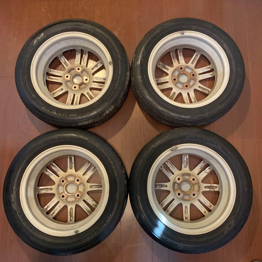 ダイハツ純正 14インチアルミホイールタイヤ　 ミラ、ムーブ、タント