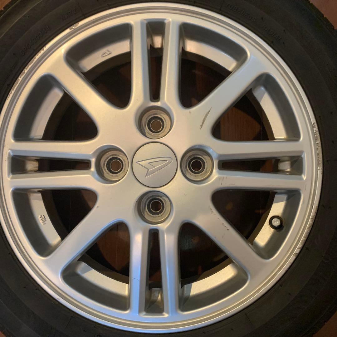 ダイハツ純正 14インチアルミホイールタイヤ　 ミラ、ムーブ、タント