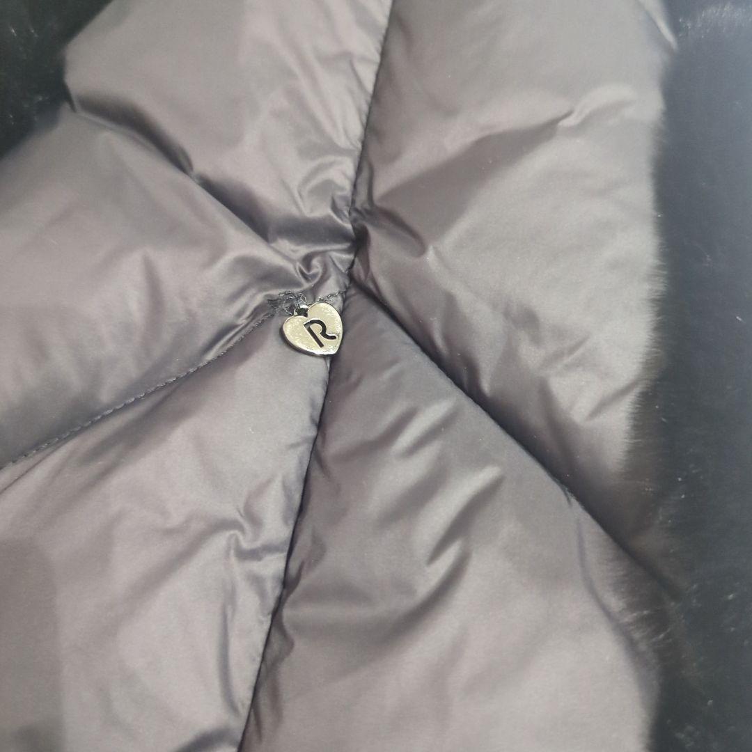 リナシメント　ファー　ダウンベスト　ブラック