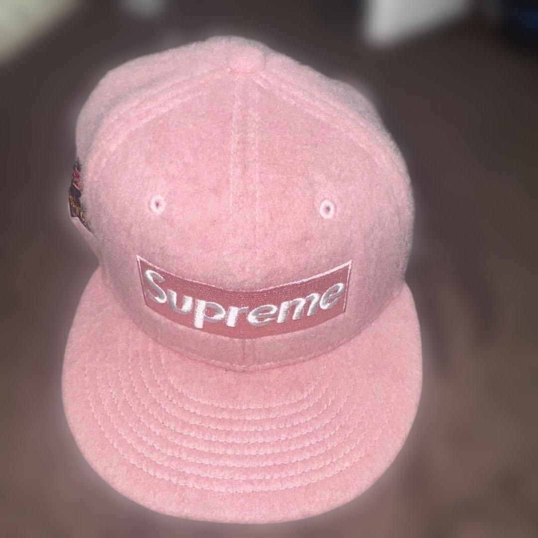 Supreme ピンクキャップ 7 3/8