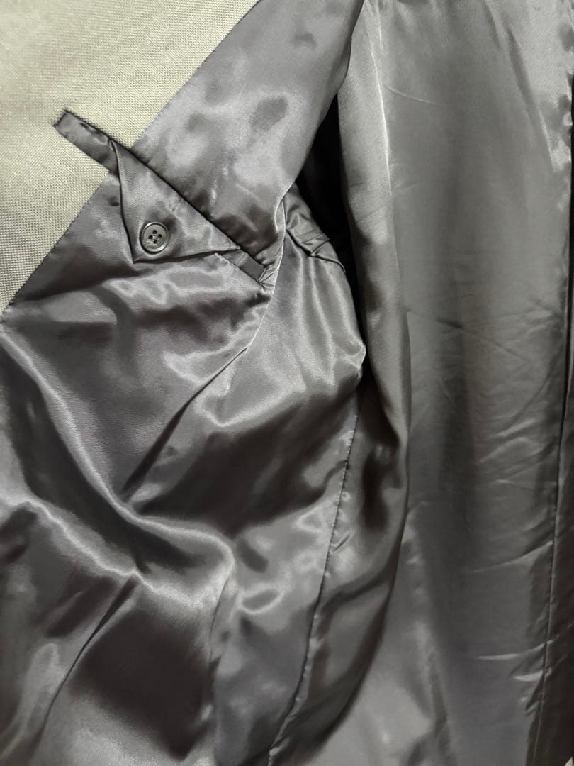 ダークグレー ダブルブレスト テーラードジャケット スティーブン アラン