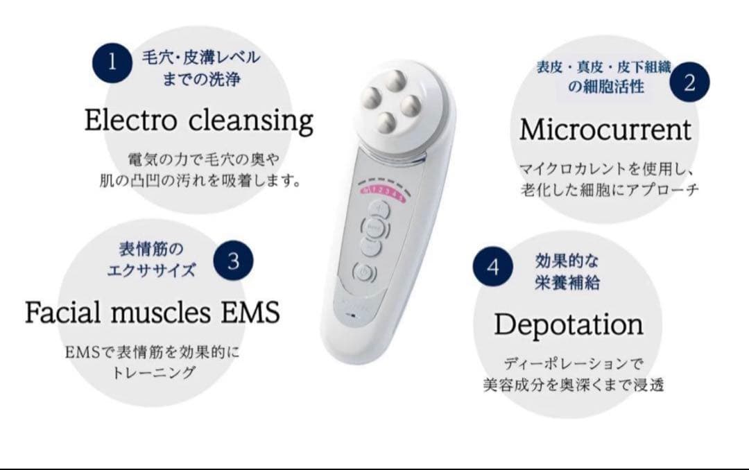 セルキュア 美顔器 温熱機能付き 充電器・ケース付