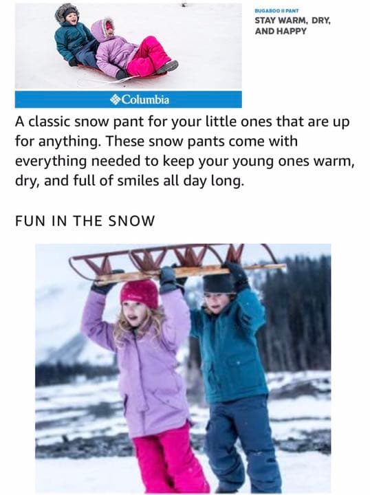 <新品 タグ付> コロンビア スキーパンツ  130-140cm サイズ調整可