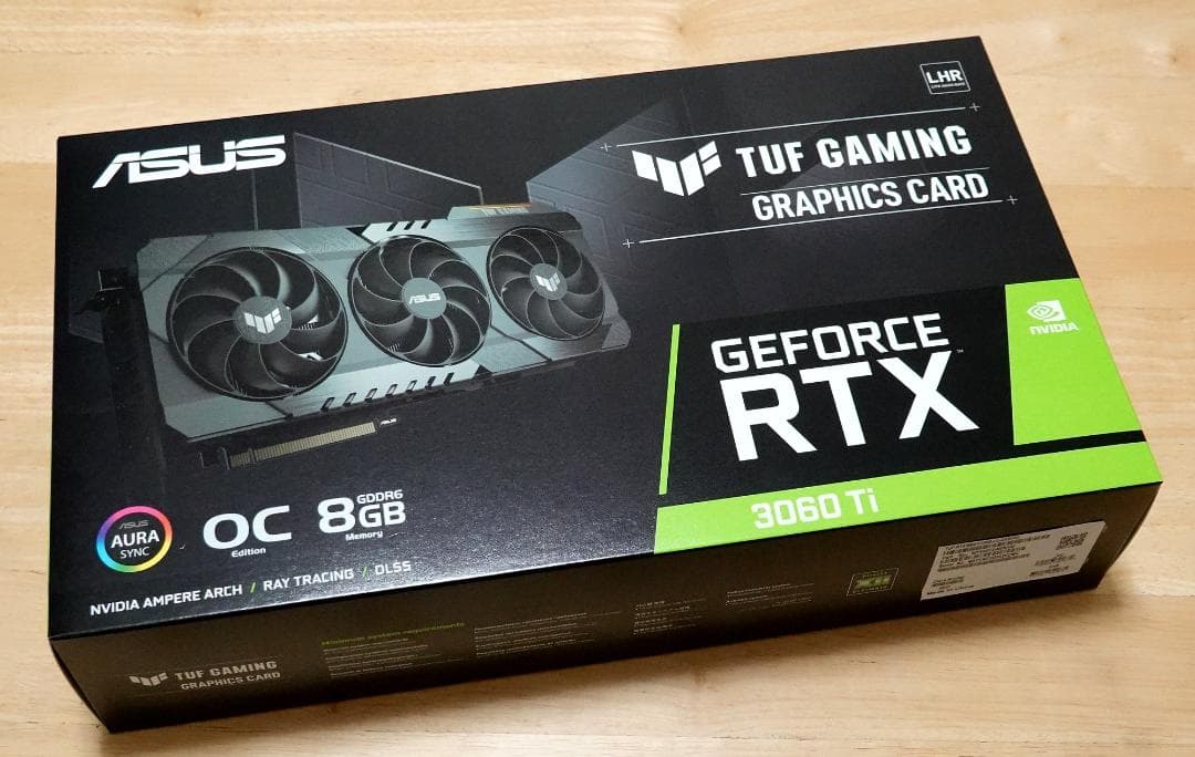 グラフィックボード・グラボ・ビデオカード ASUS TUF-RTX3060TI-O8G-V2-GAMING