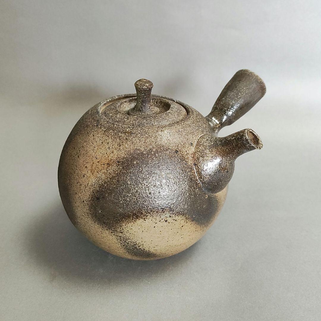 灰釉急須　作家物　自然釉急須　常滑焼　萬古焼