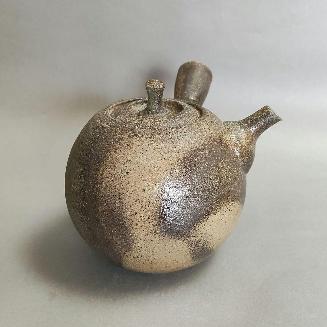 灰釉急須　作家物　自然釉急須　常滑焼　萬古焼