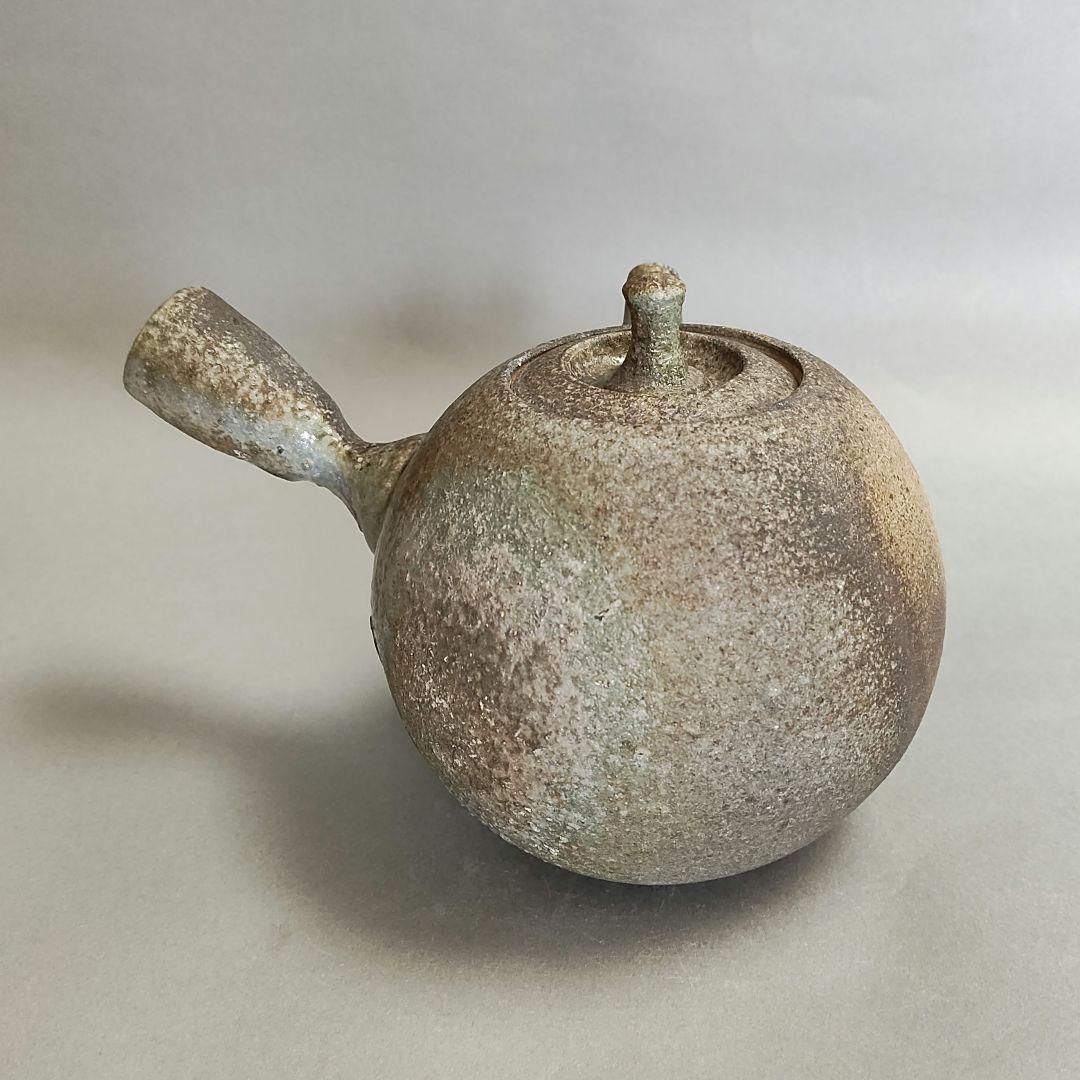 灰釉急須　作家物　自然釉急須　常滑焼　萬古焼