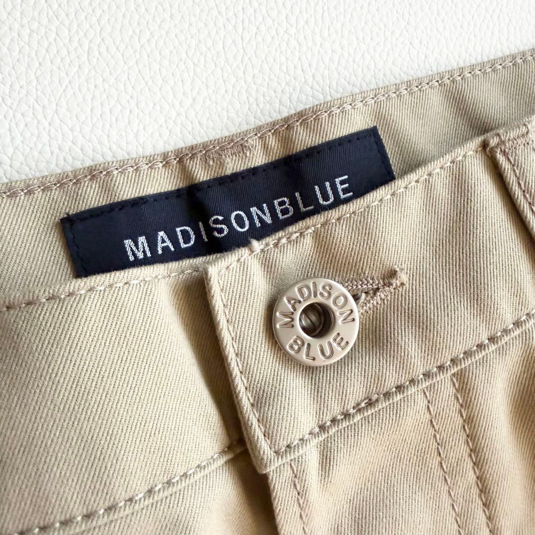 新品タグ付 【マディソンブルー】チノパンツ コットン 日本製 ハイウエスト 04