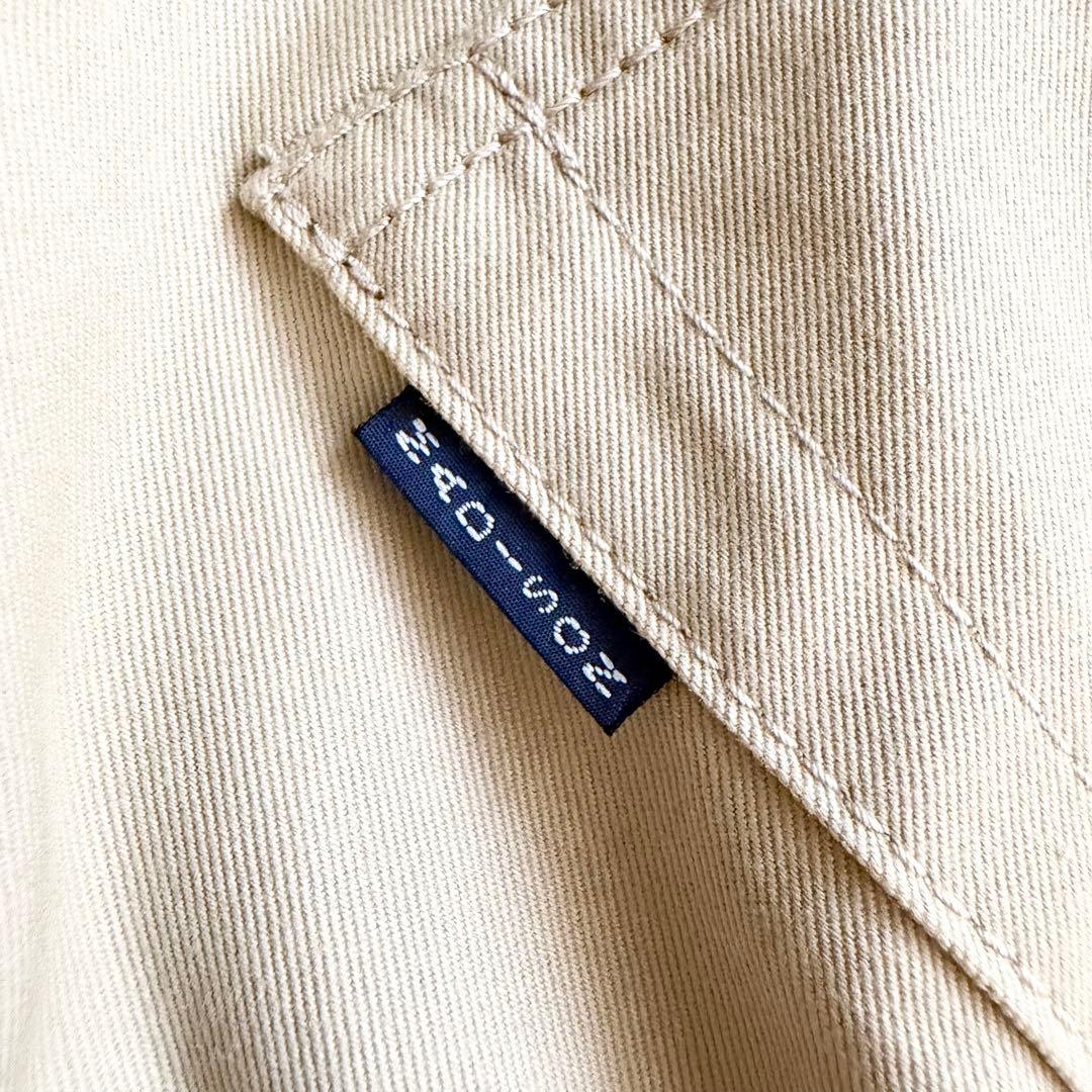 新品タグ付 【マディソンブルー】チノパンツ コットン 日本製 ハイウエスト 04