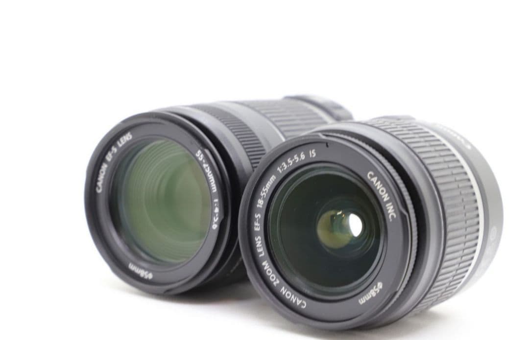 1月7日限定【2本】Canon EF-S18-55mm & 55-250mm