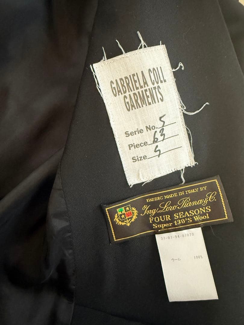 【美品】gabriela coll garments ノーカラージャケット