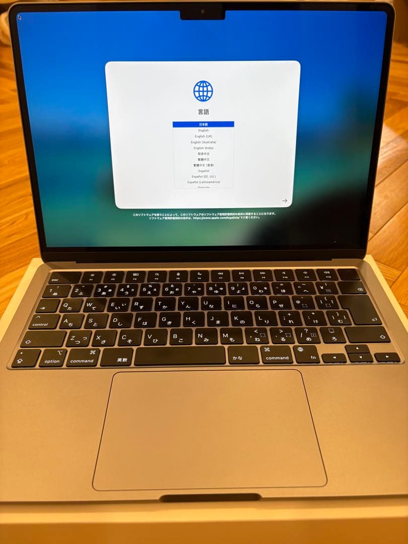 美品 MacBook Air M2 8G 512GB スペースグレイ グレー