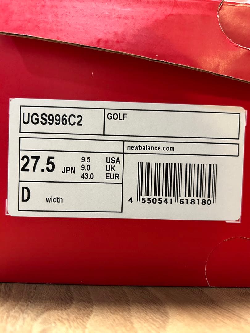 【限定値下げ】【新品】ゴルフシューズ　ニューバランス 996 ホワイト