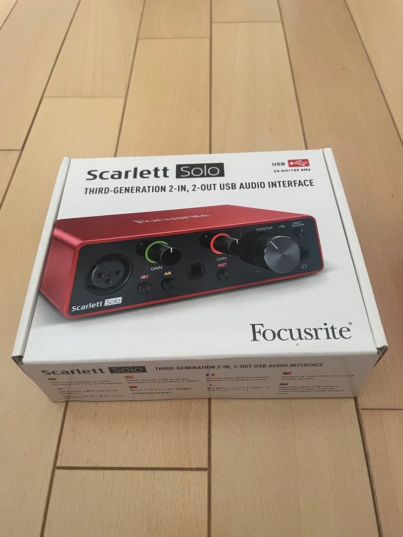 focusrite scarlett solo オーディオインターフェイス