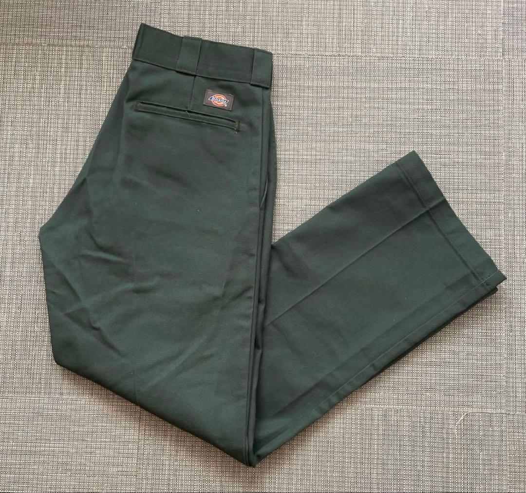 ★Dickies 874 ワークパンツ オリーブグリーンブラウン W32 L30