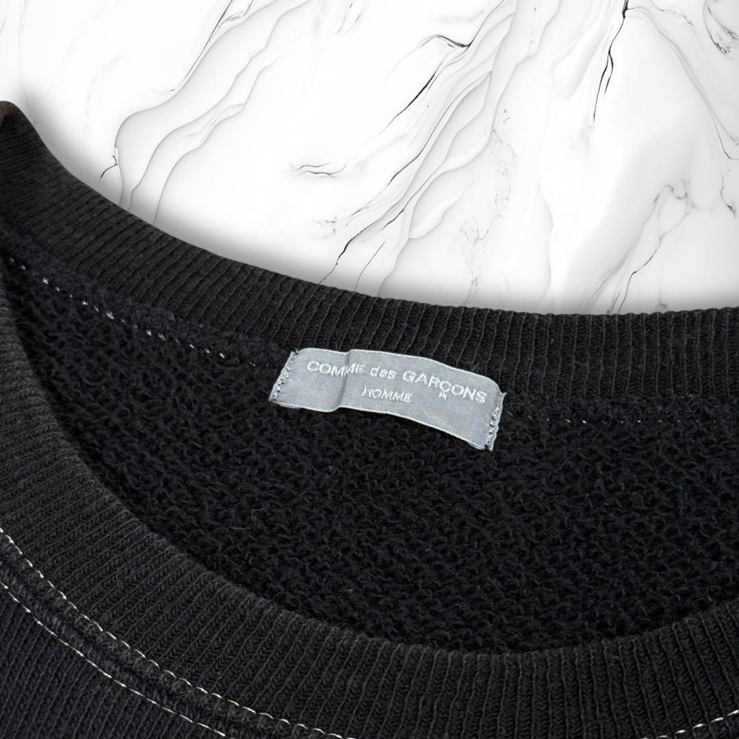《02AW》コムデギャルソンオム 田中オム ヘヴィーウェイトスウェット 黒