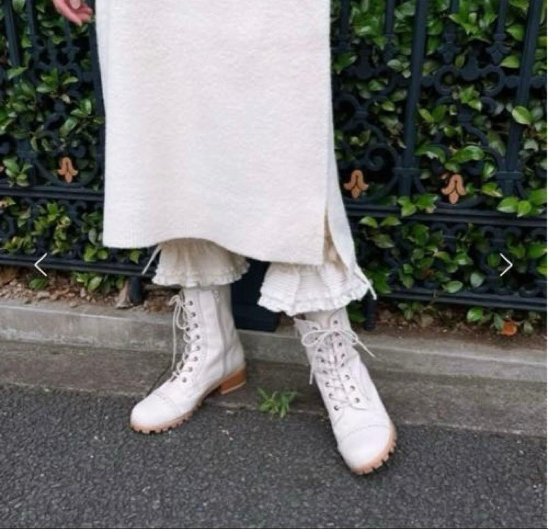 ピンクハウス セミスエード両面起毛パンツ 裾ローン使い ７分丈 ドロワーズパンツ