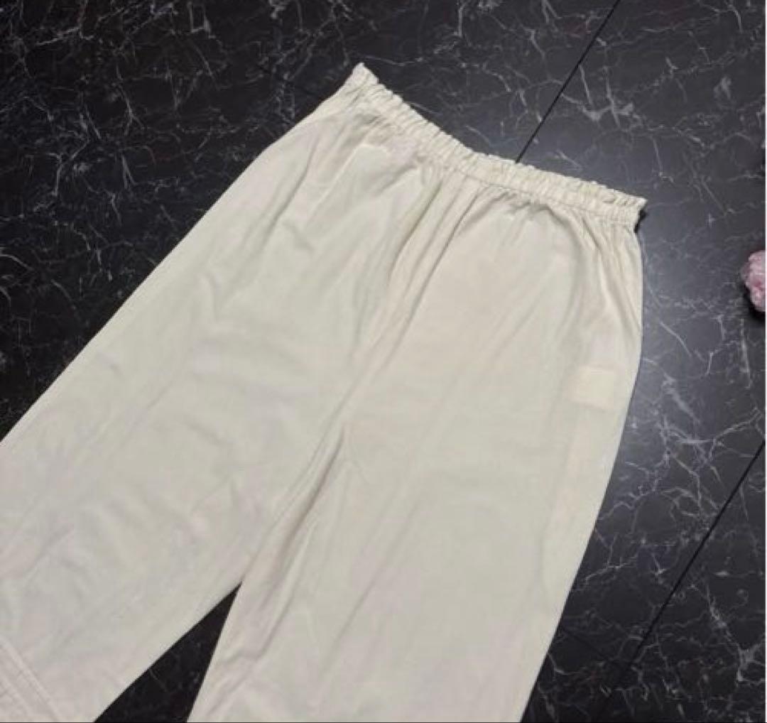 ピンクハウス セミスエード両面起毛パンツ 裾ローン使い ７分丈 ドロワーズパンツ