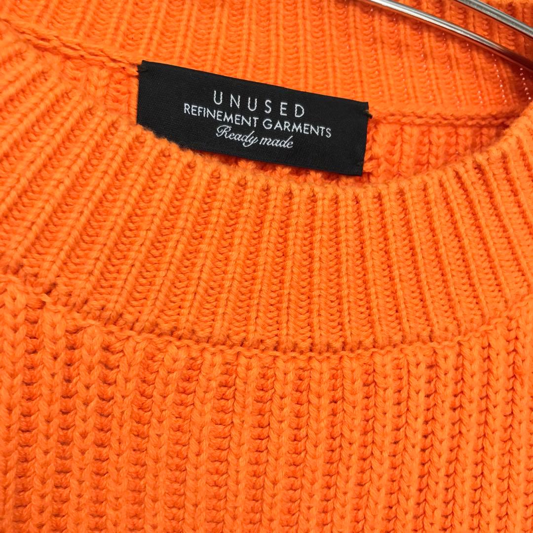 アンユーズド　セーター　2　オレンジ　カシミヤ