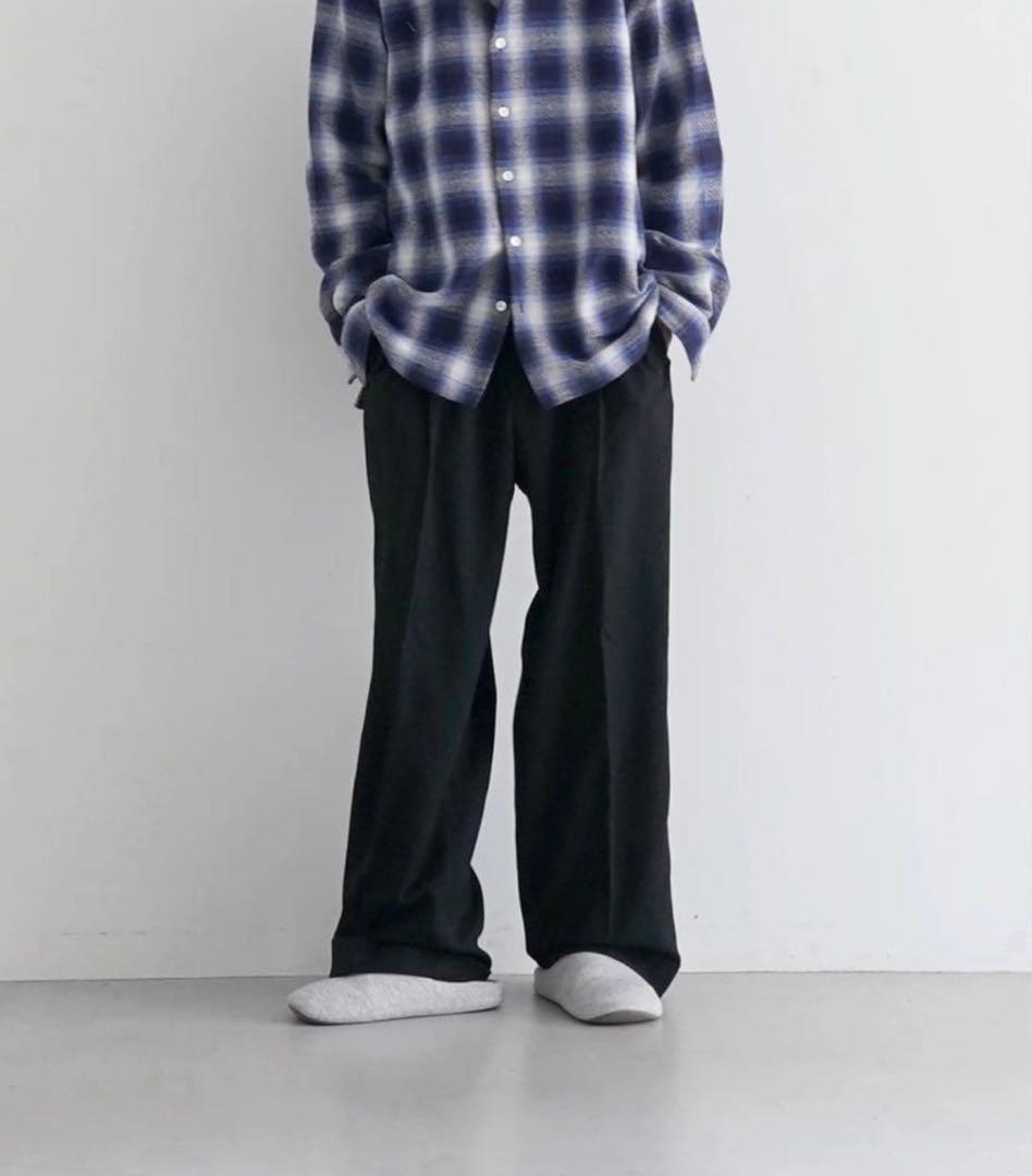 kaiko wide slacks BLACK 定価24000円